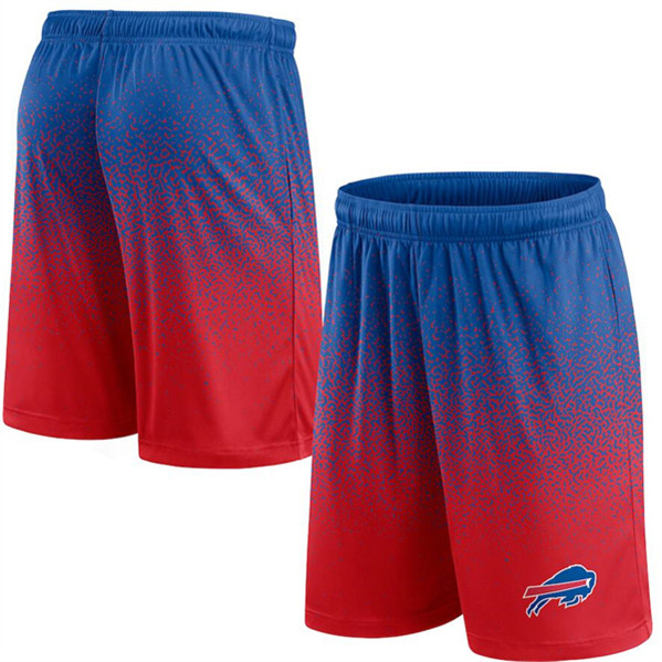 Men's Buffalo Bills Royal/Red Ombre Shorts